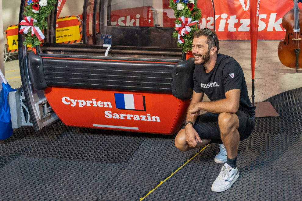 Cyprien Sarrazin mit seiner Gondel